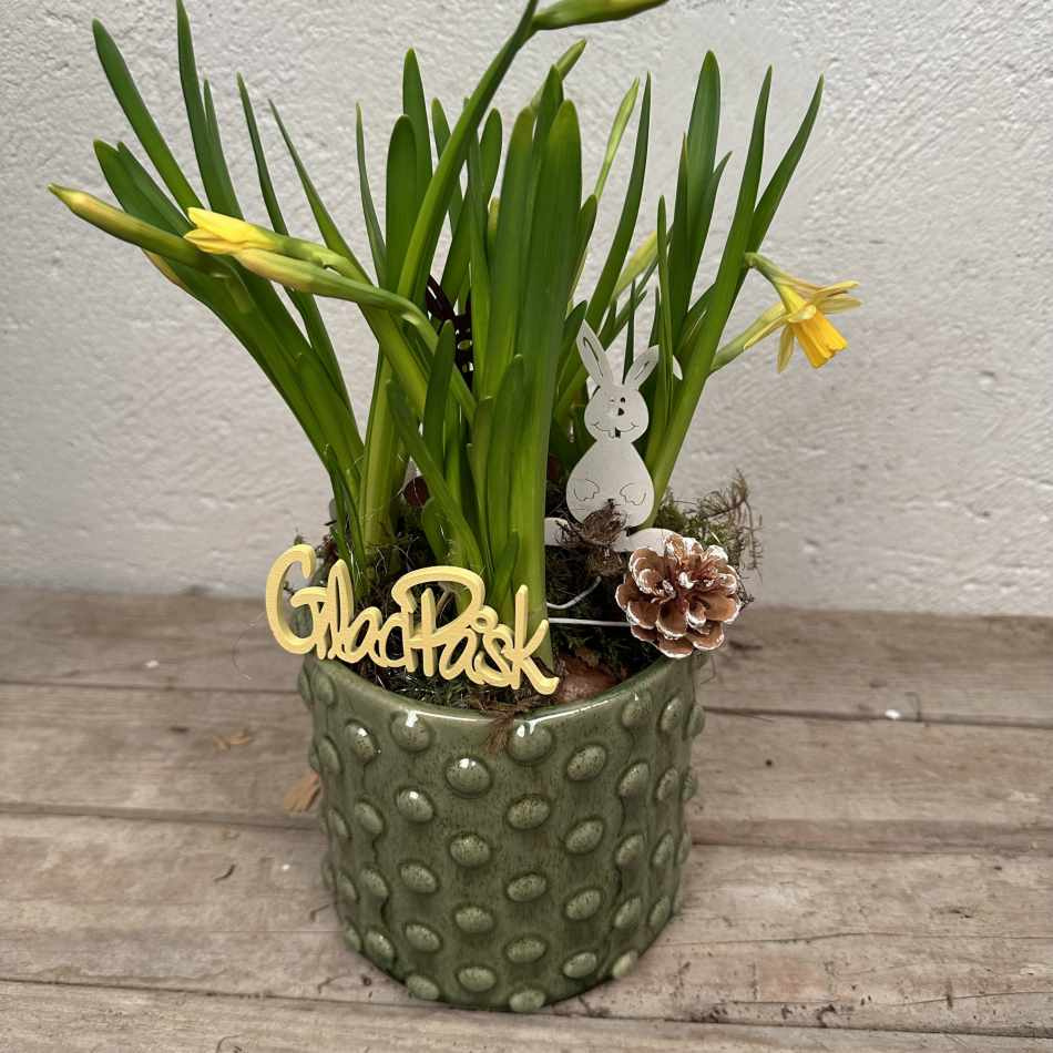 Kruka Glacebubbel Grön 15 cm