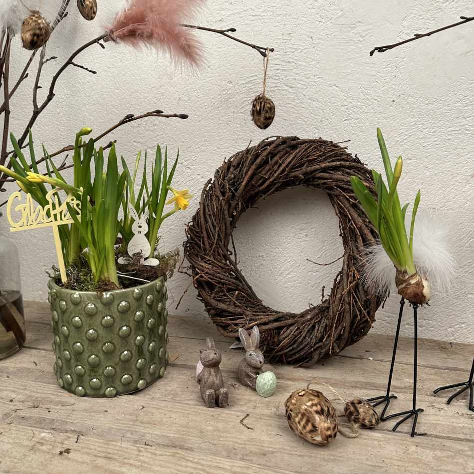 Kruka Glacebubbel Grön 15 cm