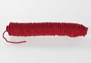 Ullsnöre, mörkröd, 5mm. (ca.5m.)