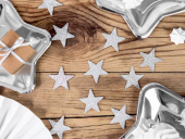 Glittriga stjärnor, 8 st Glittriga stjärnor, 8 st