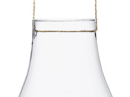 Glasdekoration att hänga. ca 10.5x9.5x15cm