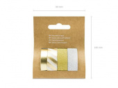 Tejp / Washitejp, mixat guld och silver . 4 x 10 meter Tejp / Washitejp, mixat guld och silver . 4 x 10 meter