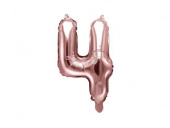 Sifferballong, nr 4. Roseguld. 35 cm. Sifferballong, nr 4. Roseguld. 35 cm.