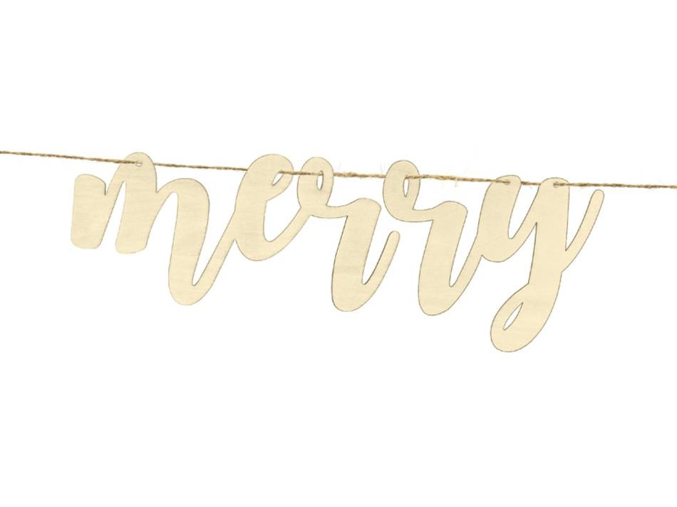 Banner, Merry Christmas, ca 87x17 cm