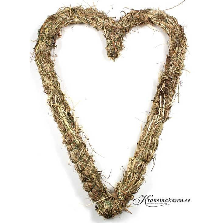 Halmhjärta, ca 37 cm