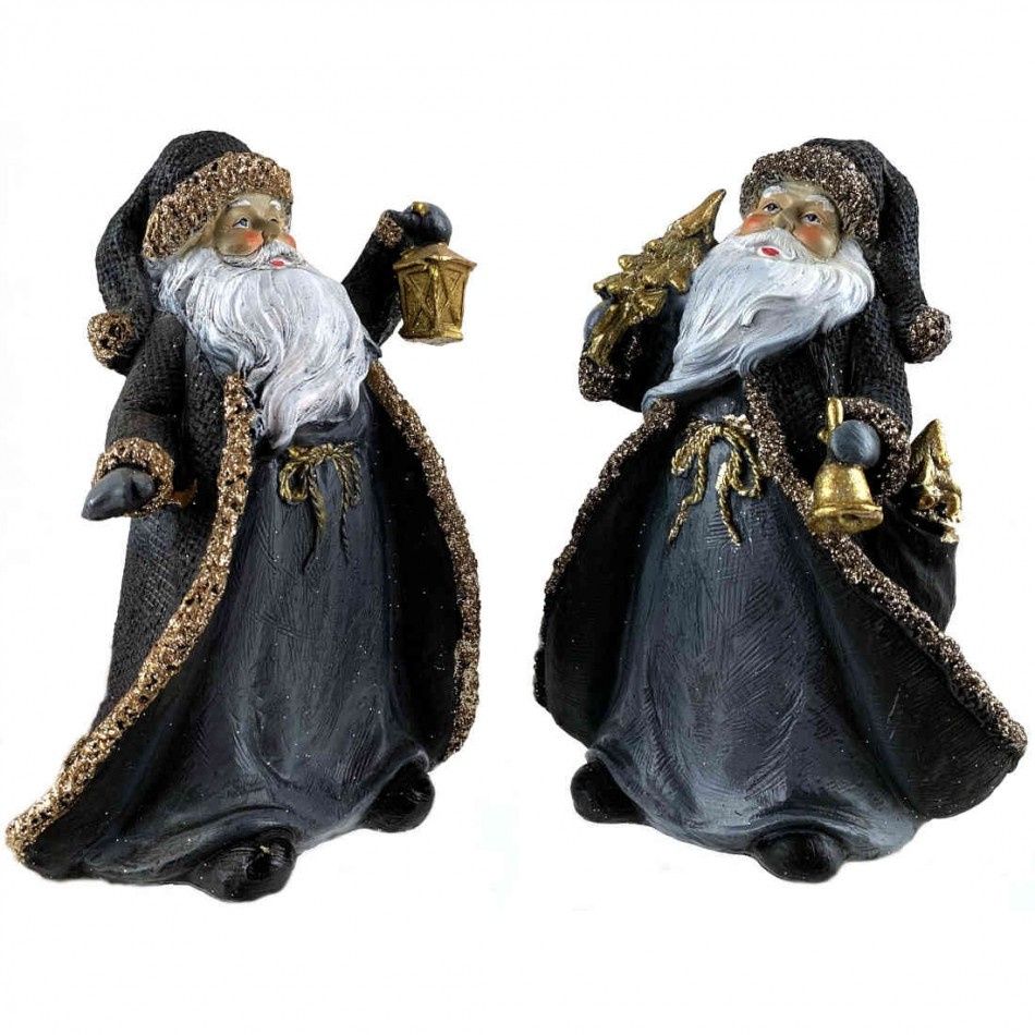 Jultomtar Grå & Guld. 2 st olika