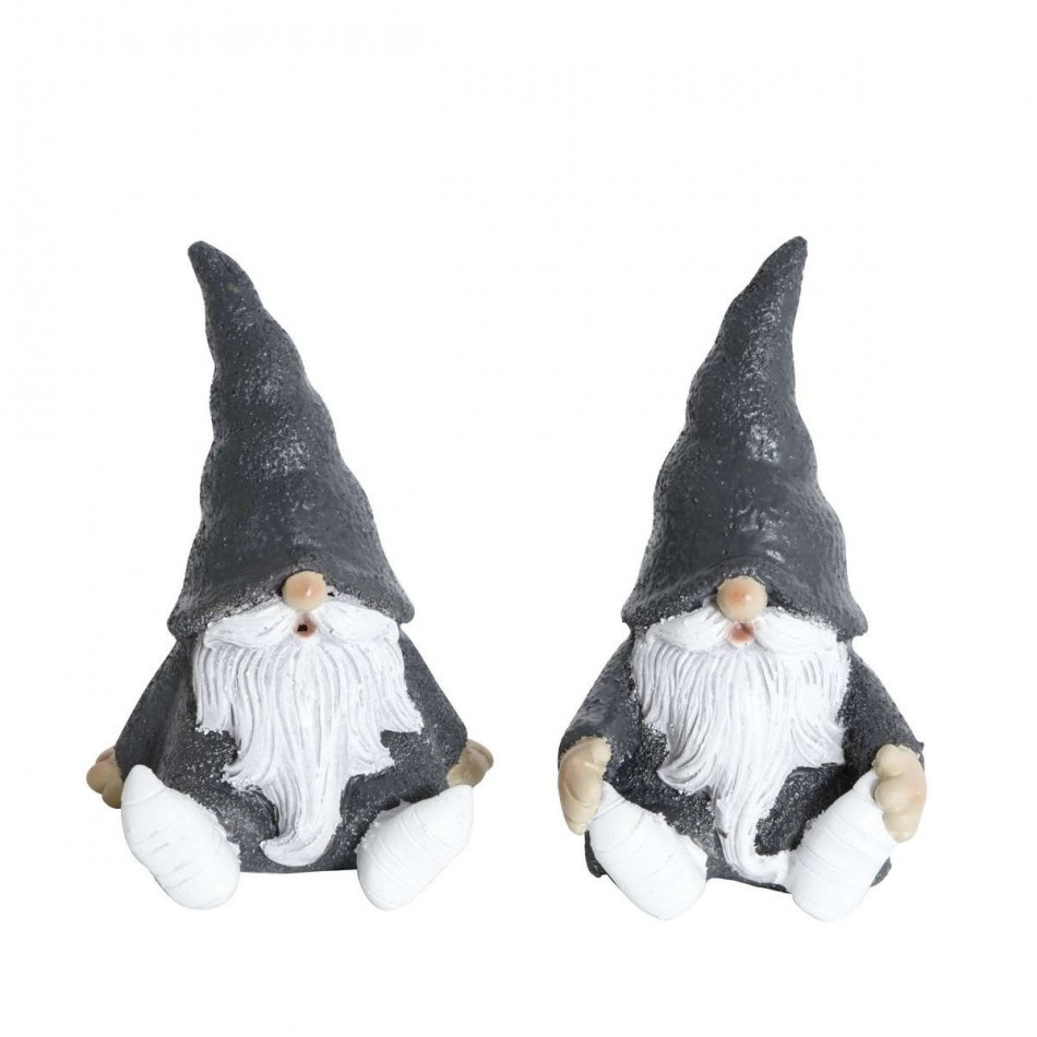 Tomtar Grå, 2 olika 9,5 cm