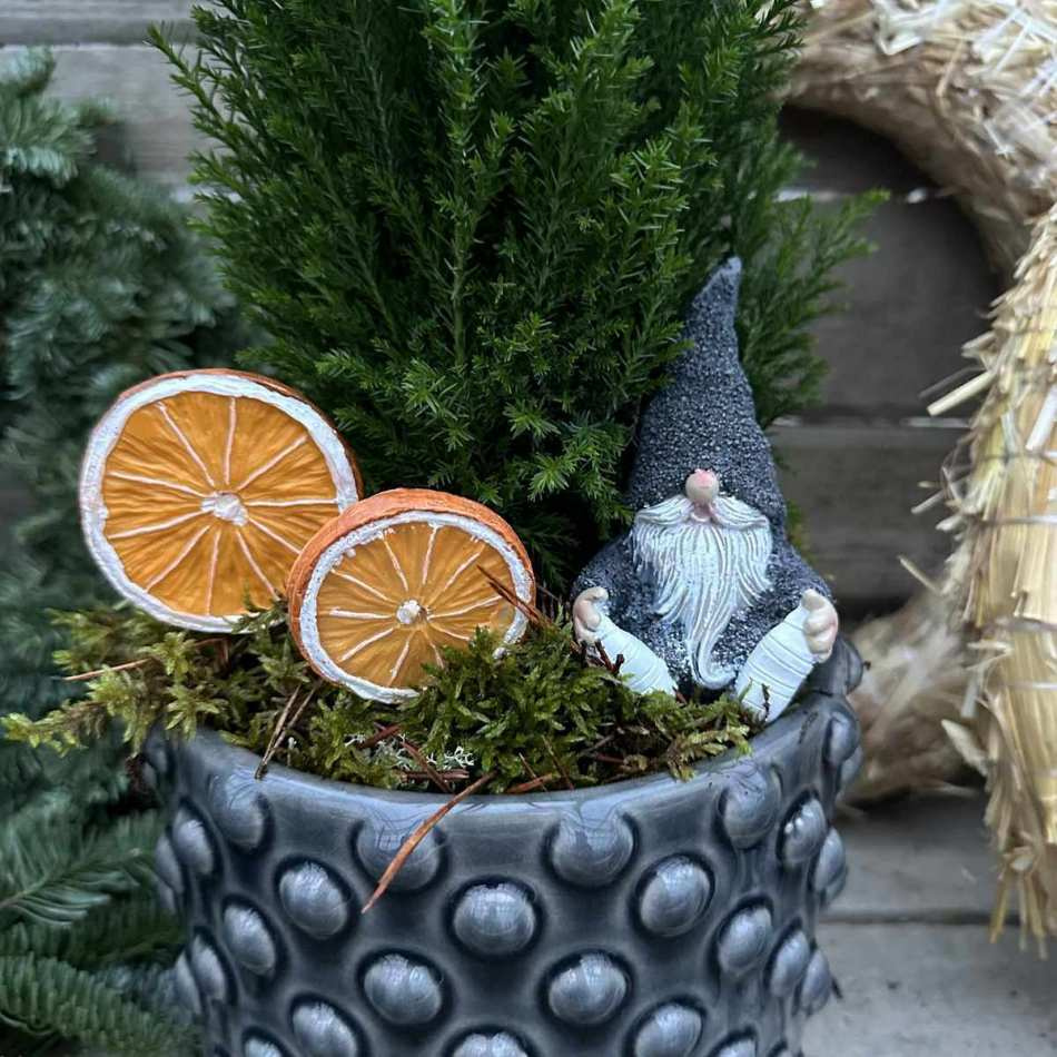 Tomtar Grå, 2 olika 9,5 cm