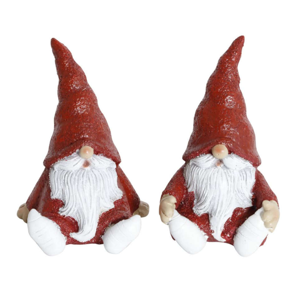 Tomtar röda 2 olika 9,5 cm