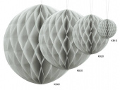 Honeycomb boll, Ljusgrå. 10 cm