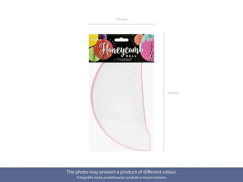 Honeycomb, ljusblå, 30 cm