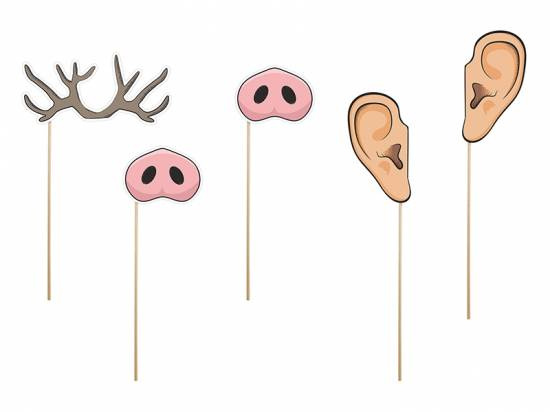 Roliga djurattiraljer på pinne