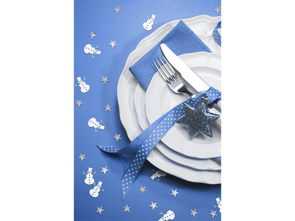 Konfetti med stjärnor och snögubbar, 7g