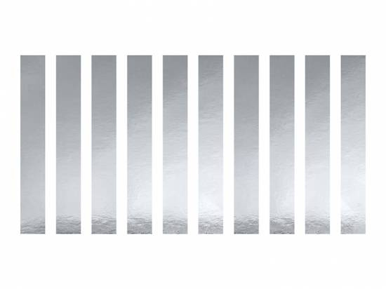 10-pack silvermetallic servettringar