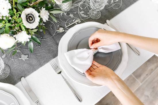 Silvriga servettringar 10-pack