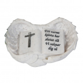 Gravdekoration hjärta 18x9 cm Gravdekoration hjärta 18x9 cm