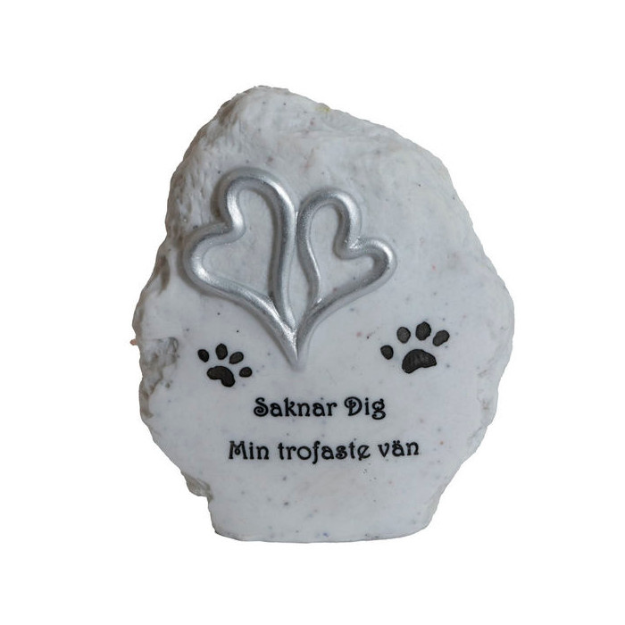 Gravdekoration Saknar dig min trofaste vän (kattass)