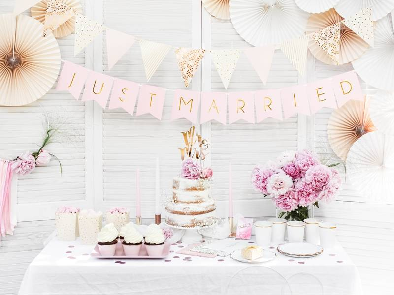 Korthållare. hjärtformad. Roséguld, 10 st