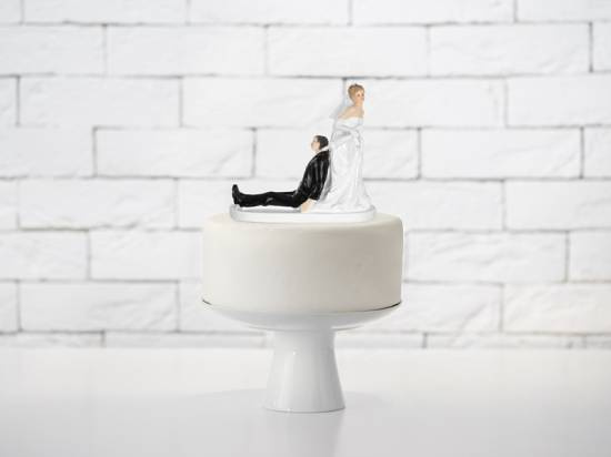 Tårta med brud och brudgum