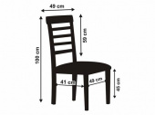 Stolsöverdrag för stolar max 100 cm höga och max 49 cm breda