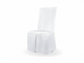 Fina vita stolsöverdrag till bröllop mm Stolsöverdrag i vit, tjock, matt satin