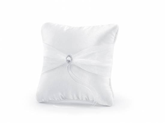 Ringkudde med silverutsmyckning