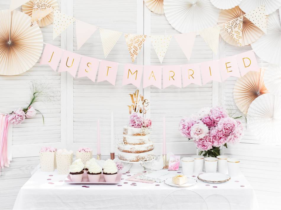 Askar till popcorn, ljus aprikos med guldprickar. 6 st