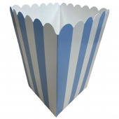 Askar till popcorn. Blå mixade färger. 6 st Askar till popcorn. Blå mixade färger. 6 st