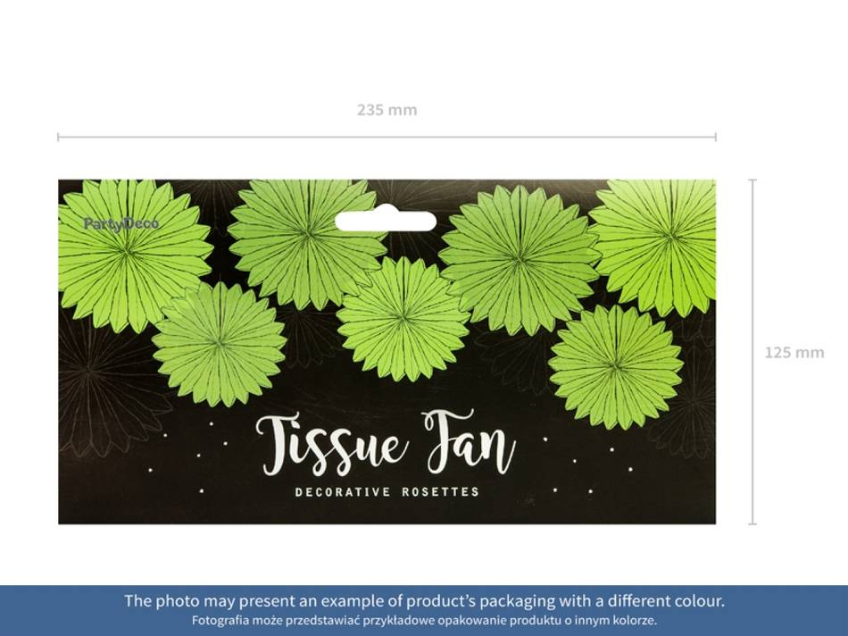 Rosetter av silkespapper, 20-40 cm (1 pkt / 3 st.)