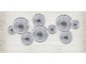 Rosetter, silver (1 pkt / 3 st.) Rosetter, silver (1 pkt / 3 st.)