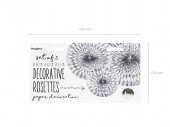 Rosetter, silver (1 pkt / 3 st.) Rosetter, silver (1 pkt / 3 st.)