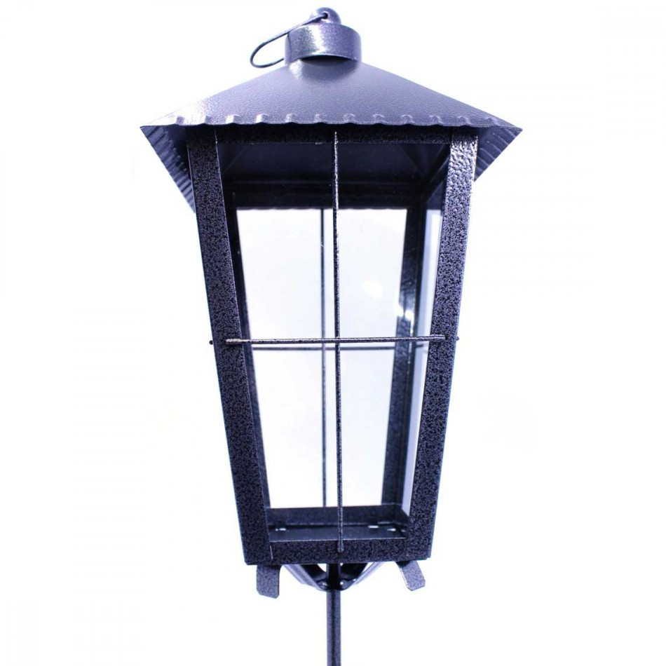 Gravlykta Silver 28 cm med klart glas