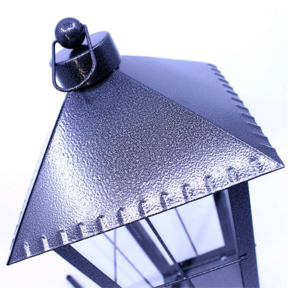 Gravlykta Silver 28 cm med klart glas