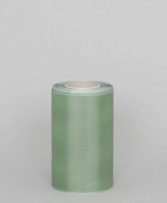 Silvergrönt band, 150 mm. 25m/rulle