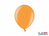 10 st latexballonger med metalleffekt i mandarin