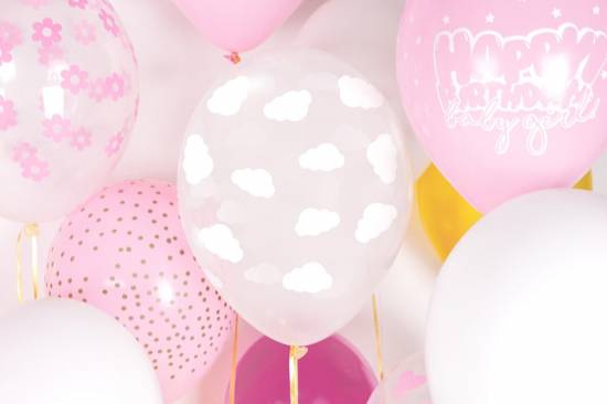 Söta ballonger med moln