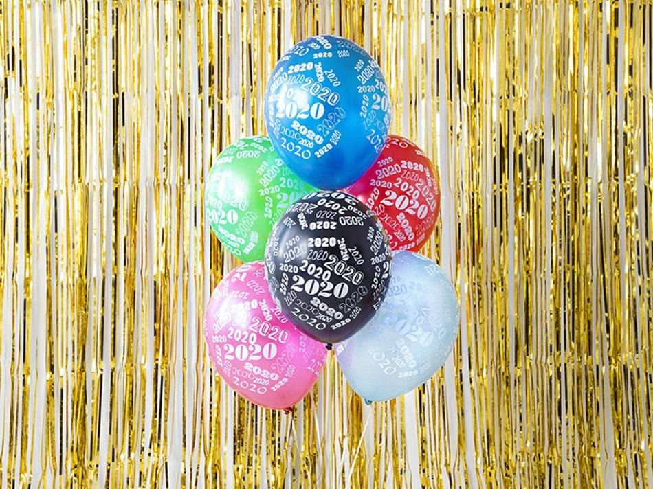 Ballonger, År 2020, Metallic mix. 30 cm. 6 st