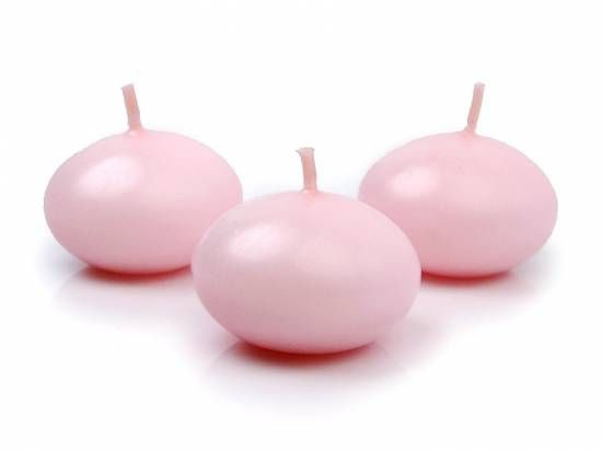 Rosa flytljus 10-pack – dekorativa ljus ca 4 cm