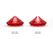 Diamantformad korthållare, Röd, 40 mm (1 pkt / 10 st.)