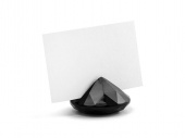 Diamantformad korthållare, Svart, 40 mm, 10 st.