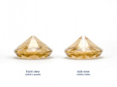 Diamantformad korthållare, Guldfärgad, 40 mm (1 pkt / 10 st.)