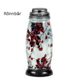 Gravlykta, 2 oljeljus samt sten med text Gravlykta, 2 oljeljus samt sten med text