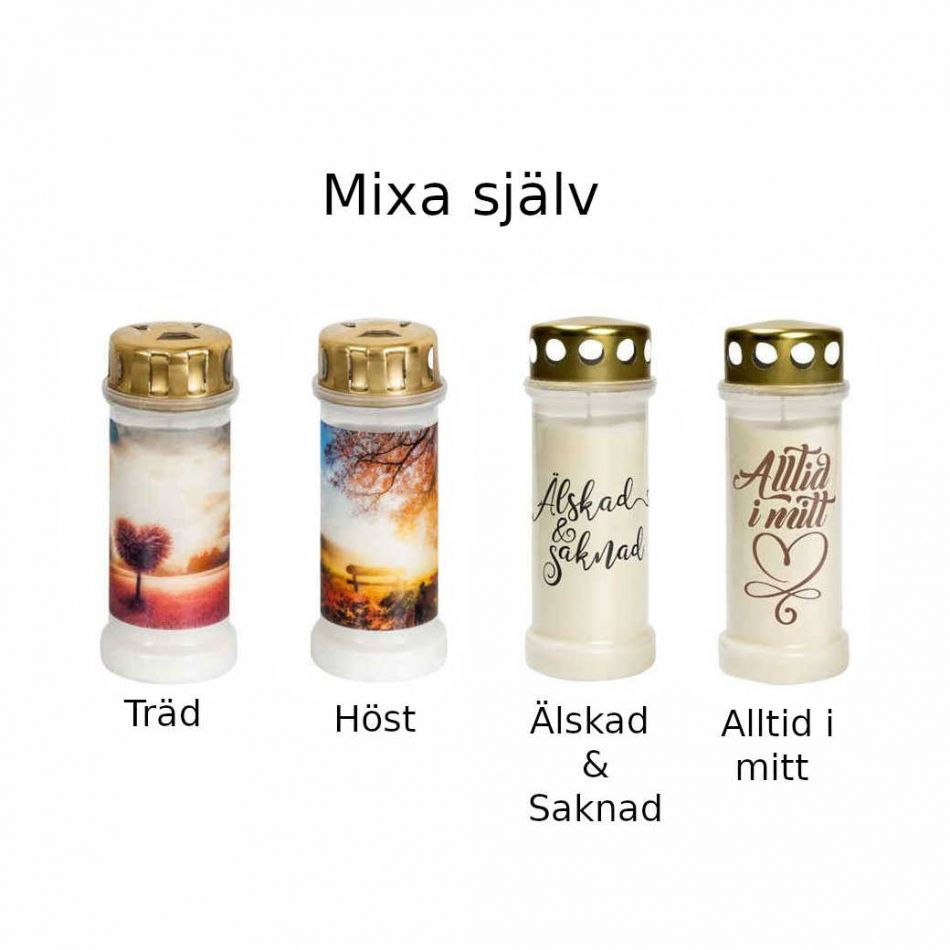 Gravljus Olika motiv 4 st - Mixa själv.