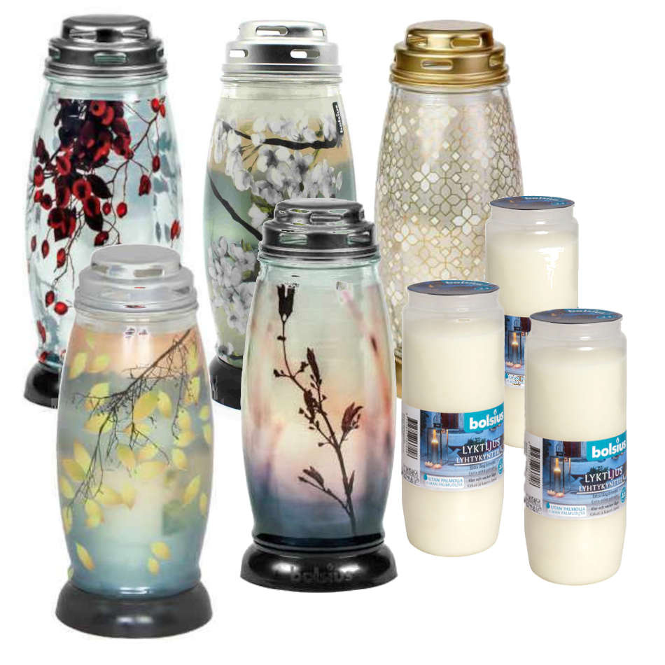 Gravlykta med mönster med extra ljus