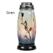 Gravlykta med mönster med extra ljus Gravlykta med mönster med extra ljus