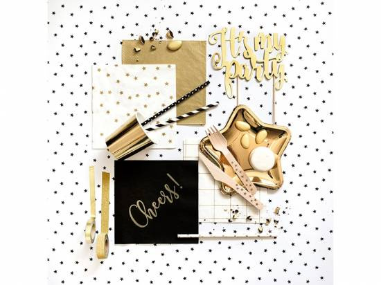 Servetter, 20-pack, guldmetallic