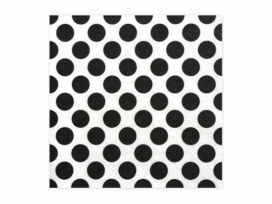 Prickiga servetter i svartvitt