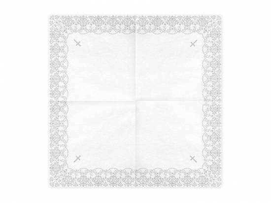 Servett med dekorkant runtom