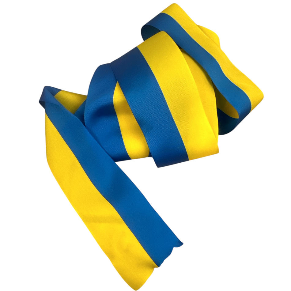 Blågult Sverigeband, 60 mm. (50 meter)