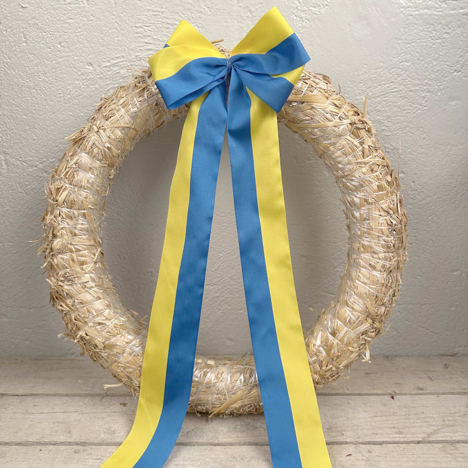 Blågult Sverigeband, 60 mm. (50 meter)